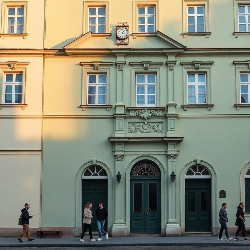 Fasáda historické budovy na náměstí v Českých Budějovicích